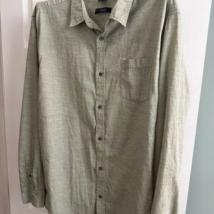 Diamond Supply Co. Olive Casual Button-Down Shirt